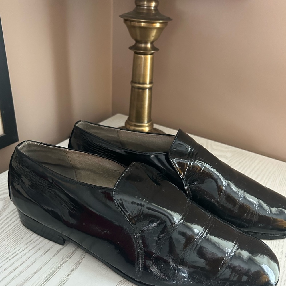 Men's Black Patent Leather Formal Dress Shoes from Seoul South Korea/ Kabbu